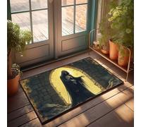 EJXN Funny Room Decor Silent Guardian: The Grim Reaper In Ancient Ruins Doormat Outdoor Mats For Front Door Stuff For Your Room(40X60CM)