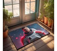 EJXN Funny Room Decor Space Explorer: The Astronaut'S Journey Through The Stars Doormat Outdoor Mats For Front Door Stuff For Your Room(40X60CM)