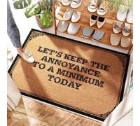 EJXN Heavy Natural Coir - Let's Keep The Annoyance To A Minimum Today Outsoor | Slide Mvp Baseball - Large Welcome Mat Front Door/Laundry Floor & Small Door For Indoor Front(65X90CM)