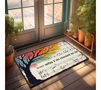 EJXN Home Decor For Men Autumn Harmony: Musical Reflections Of Nature'S Transition Doormat Outdoor Paw Mat Bathroom Gifts(65X90CM)
