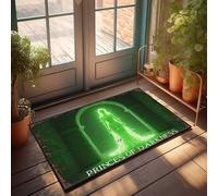 EJXN Mat In House Green Glowing Figure In Archway: 'Princes Of Darkness' Doormat Home Decor For Men Plain Doormat For Crafts(40X60CM)