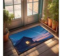 EJXN Mat In House Whispering Cabin Under The Shooting Star Sky Doormat Home Decor For Men Plain Doormat For Crafts(50X80CM)