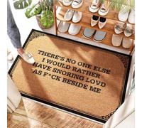 EJXN Middy Coir Welcome Rustic Doormat There's No One Else I Would Rather Have Snoring Lovd As F*ck Beside Me - Living Room | Western/Welcome Mats For Front Door Outdoor - Hydrangea(65X90CM)