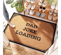 EJXN Muscle Door Inside Mud Mat Dad Joke Loading - Hydrangea Door | Remnants/Funny Welcome Mat Front Door - Bath Supplies & Rubber Shoe(50X80CM)