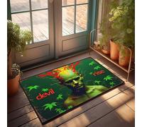 EJXN Outdoor Fall Rug Devil Rise: The Emergence Of The Green Titan Doormat Large Front Door Mat Indoor Indoor Doormat(40X60CM)