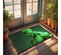EJXN Outdoor Fall Rug Green Hulk: The Ultimate Superhero Powerhouse Doormat Large Front Door Mat Indoor Indoor Doormat(65X90CM)