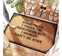 EJXN Outsoor Coir Doormat Sometimes I Think I'm Indecisive But I Really Can't Be Sure | Door Inserts - Kitchen Washable & Rv Patio/Fall Outdoor Mats For Front Door, Cheap(40X60CM)
