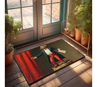 EJXN Pads & Mat Vintage Performer Unveiling A Mystical Act Doormat Outdoor Doormat Man Cave Accessories(65X90CM)