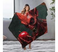EJXN Puppy Blanket Devil'S Temptation: The Red Apple Dilemma Flannel Blanket Soft Blanket Plush Blanket(127x100cm)