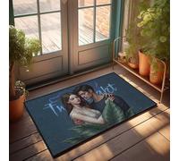EJXN Weather Mats For House Twilight Romance: A Whisper Of Love In The Night Doormat Fall Rugs Outdoor Playroom Decor(40X60CM)