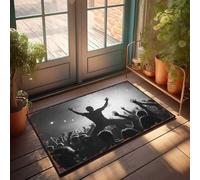 EJXN Welcome-Ish Front Door Sign Live Music: The Power Of Collective Joy Doormat Camper Decorations For Inside Kitchen Rug Set(65X90CM)