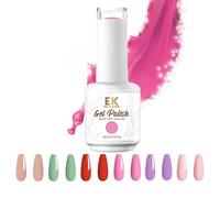 EK Nail Gel Polish 15ml [Soft to touch) UV/LED Soak-Off Nail Art Manicure Pedicure for Professional, Salon & Home Use - Long Lasting & Easy to Apply (Pink)