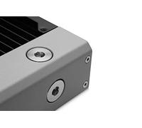 EK Quantum Surface End Tank Plug - Nickel, 0.5" L x W x H, Water Cooling Radiator End Tank Plug, Desktop, Server