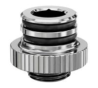 EK-Quantum Torque Push-In Adapter M 7, Nickel, G1/4" Male, 4.5mm Male Thread, Fo