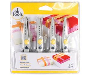 EK Success Decorative Scissor, Pack of 4, White