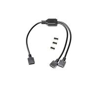 EK Water Blocks Compatible Loop D-RGB Splitterkabel, 2 Fach - Black