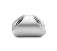 EK Water Blocks EK-Quantum Torque Adapter 90 Grad G1/4 Zoll IG auf G1/4 Zoll IG - Satin Titanium