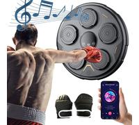EKAIQNCE Music Boxing Machine, Bluetooth Smart Boxing Training Punching Equipment Wall Mounted with Boxing Glove, Focus Agility Training Digital Boxing Wall Target Punching Pads Suitable for Kid.