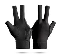 EKalgretrA Billiard Glove 1pair Open Finger Billiard Gloves Antiskid Polyester Snooker Billiards Adjustable Sticker Smooth Soft Reusable Amateur(Type6)