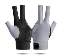 EKalgretrA Billiard Glove 1pair Open Finger Billiard Gloves Antiskid Polyester Snooker Billiards Adjustable Sticker Smooth Soft Reusable Amateur(Type7)