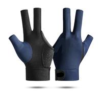 EKalgretrA Billiard Glove 1pair Open Finger Billiard Gloves Antiskid Polyester Snooker Billiards Adjustable Sticker Smooth Soft Reusable Amateur(Type4)