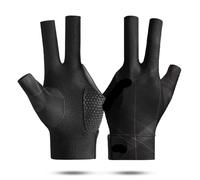 EKalgretrA Billiard Glove 1pair Open Finger Billiard Gloves Antiskid Polyester Snooker Billiards Adjustable Sticker Smooth Soft Reusable Amateur(Type3)
