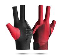 EKalgretrA Billiard Glove Open Finger Billiard Pool Gloves Adjustable Sticker Polyester Snooker Portable Lightweight Reusable(TYPE1)