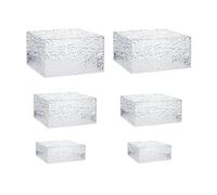 EKalgretrA Buffet Risers Display Shelf Cube Display Box Riser Buffet Riser for Catering Action Figures Cake(6 piece set)