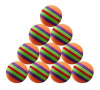 EKalgretrA Cat Toys for Indoor Cats 10Pcs Colorful Cat Toy Ball Interactive Cat Toys Play Chewing Rattle Scratch Natural Foam Ball Training Pet Supplies(As shown-02)