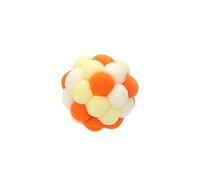 EKalgretrA Cat Toys for Indoor Cats Cat Toys Colorful Handmade Bell Ball Elastic Ball Interactive Chase Pet Supplies(Bisque)