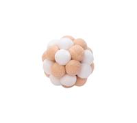 EKalgretrA Cat Toys for Indoor Cats Cat Toys Colorful Handmade Bell Ball Elastic Ball Interactive Chase Pet Supplies(WHITE)