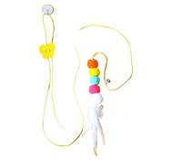 EKalgretrA Cat Toys for Indoor Cats Cat Toys Funny Stick Kitten Elastic Rope Dragonfly Shape Feather Bell Teasing Stick Hanging Swing Thousands(Feather caterpillar)