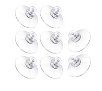 EKalgretrA Clear Suction Cup 5/10Pcs PVC Sucker with Screw Nut 25/32/41/53mm Round Strong Transparent Suction Pads for Car Shade Glass Wall Door Window(25mm - 0.98inch)