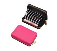 EKalgretrA Credit Card Holder Business Card Holder Wallet Women and Men Gray Bank/ID/Credit 20 Bits PU Leather Protects Case Coin Purse(11 Slots Rose)