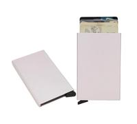 EKalgretrA Credit Card Holder Credit Card Holder Men Thin Slim Mini Minimalist Wallets Metal Bank Cardholer Case Wallet for(Style2 Silver)