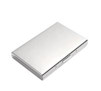 EKalgretrA Credit Card Holder Metal Card Holder for Men Women's Stainless Steel Ultra-Thin Mini Case Bank(Mirror Silver 10 Card)
