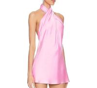 EKalgretrA Cross Back Sleeveless Solid Color Neck Hanging Dress Spring Summer Style Sexy Women's Casual Dresses Women's Criss Cross Halter Vest Tops(Pink,S)