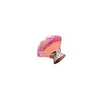 EKalgretrA Crystal Knob Crystal Handle 40mm Single-Hole Diamond Glass Drawer Transparent Wardrobe Cabinet Modern Minimalist Crystal Drawer Knob(Pink)