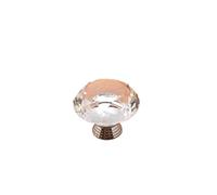 EKalgretrA Crystal Knob Crystal Handle 40mm Single-Hole Diamond Glass Drawer Transparent Wardrobe Cabinet Modern Minimalist Crystal Drawer Knob(Transparent)