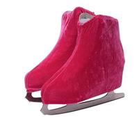EKalgretrA Figure Skate Boot Covers Figure Skating Boot Covers Protector Anti-Scratch Anti-Dirty Thick Knitted Skate Ice Protection(Rose red M)