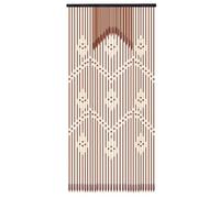 EKalgretrA Natural Solid Wood Beaded Door Curtain