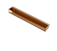 EKalgretrA Recessed Sliding Handles Light Luxury Same Color Dark Button Handle Skin Texture Slotted Embedded Cabinet Door Drawer(Brass Gold 200mm)