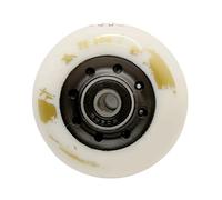 EKalgretrA Roller Skating Wheels Inline Skate Wheel Black White PU 85A 72mm 76mm 80mm(White1 72mm)