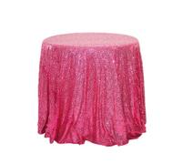 EKalgretrA Sequin Tablecloth Sequined Round Table Cloth Banquet Decorative Solid Cover Dust-Proof Full Furniture Protector(Color 15,Round 100cm)