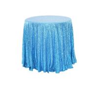 EKalgretrA Sequin Tablecloth Sequined Round Table Cloth Banquet Decorative Solid Cover Dust-Proof Full Furniture Protector(Color 12,Round 100cm)