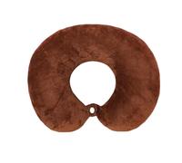EKalgretrA Travel Pillow for Adults Neck Pillows Cotton Solid Color U-Shaped Pillow Soft Neck Pillows Portable Travel Car Air Flight U-shape Cervical Spine Bedding(Brown)