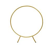 EKalgretrA Wedding Arch Stand 1m/2m Round Balloon Arch Kit Holder Circle Wreath Balloon Stand Wedding Birthday Party Decor DIY Frame Background(Golden,1m(39.37inch))