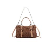EKalgretrA Women's Handbag Autumn Season Versatile Single oulder Bag Soft Handle Medium Size Fluffy Handbag
