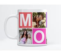 EKAM Personalised Mum’s Custom Tea Mug Add Up to 6 Photos & with Pattern Saying Mommy” Tea Mug Gifts for Mom, Gifts for Birthday Christmas Mother’s Day Presents (11oz Mug)