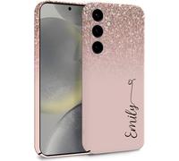 EKAM Personalised Phone Case for Samsung Galaxy A13 4G - Fully Printed 3D Marble Design Hard Plastic Bumper Back Cover, Customise Your Own Initial Name Text (Pastel Crystal)